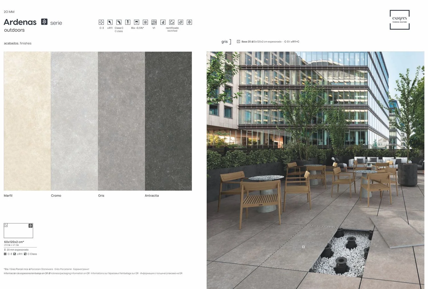 Плитка 60x120x2 Ardenas Cromo10