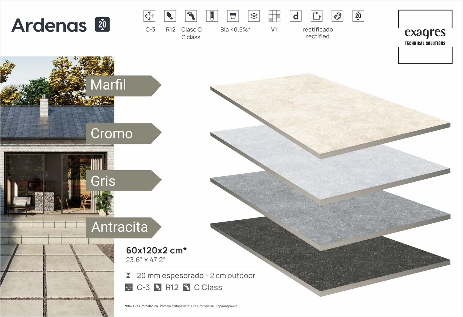 Плитка 60x120x2 Ardenas Cromo13
